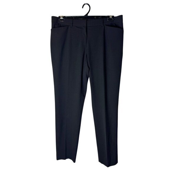 Lafayette 148 Pants Women 12 Black Wool Blend Trouser Career Luxury‎ Corpcore - Picture 1 of 9